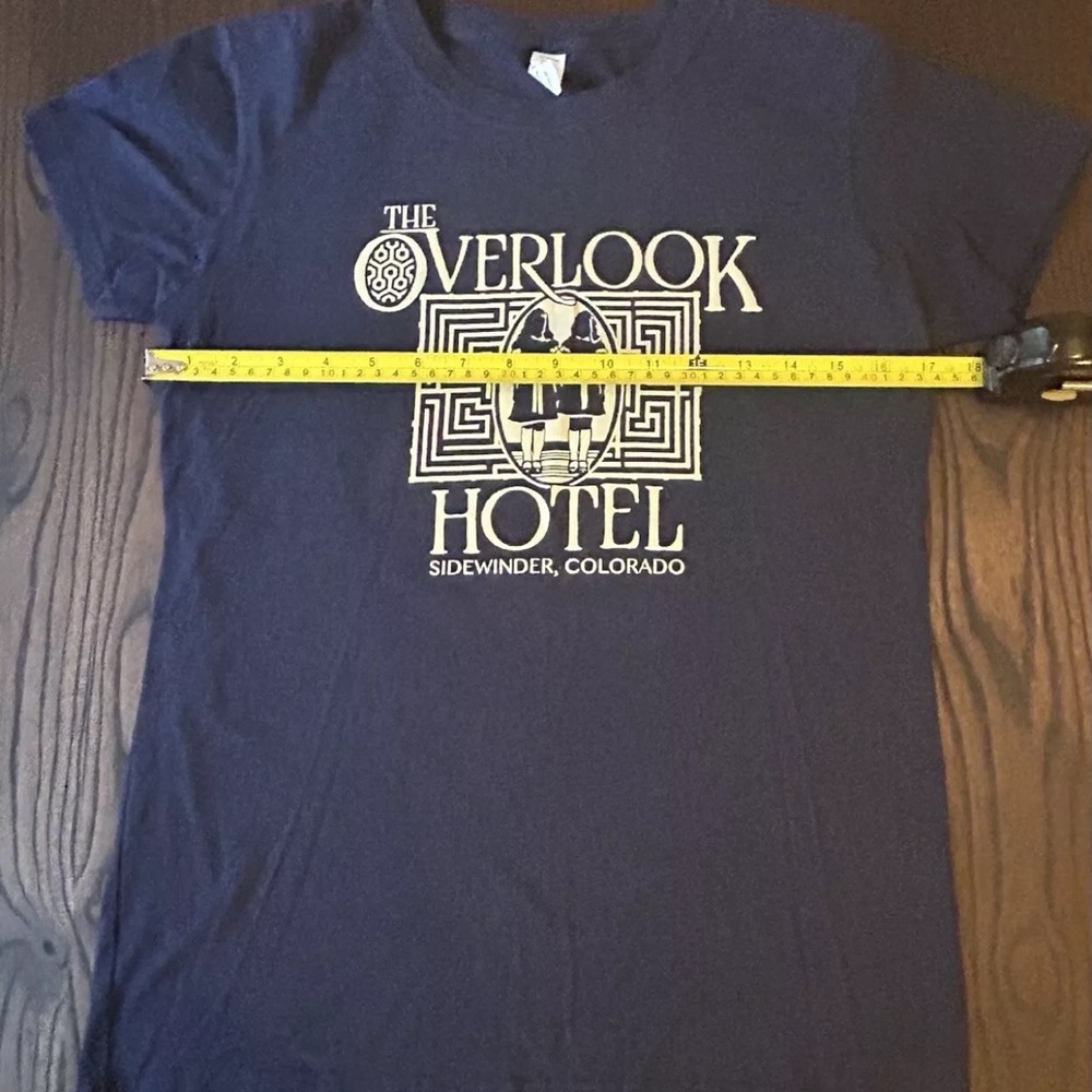 Women's T-Shirt Overlook Hotel, Navy Blue, Size Large, NWOT - Picture 2 of 5